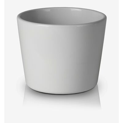 Osłonka ceramiczna 13 cm jasnoszara