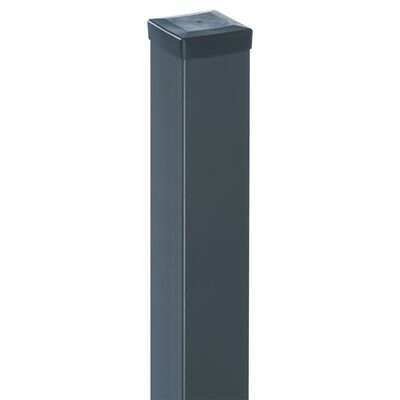 Słup gładki 70 x 70 x 2,5 mm (2,00 m) ocynk + RAL7016 połysk