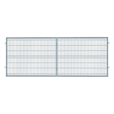 Brama dwuskrzydłowa 3D 4,00 x 1,50 ocynk