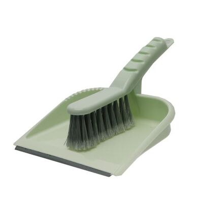 Komplet zmiotka + szufelka z gumką EDEN GREEN zielony