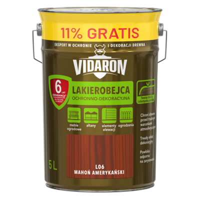 Lakierobejca mahoń amerykań L06 5 l VIDARON