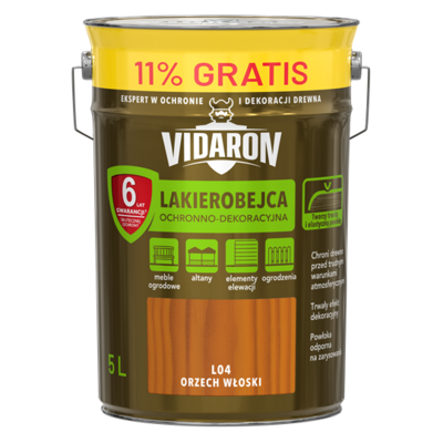 Lakierobejca orzech włoski L04 5 l VIDARON