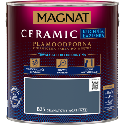 Farba ceramiczna MAGNAT KitchenBathroom granatowy agat B25 2,5 l