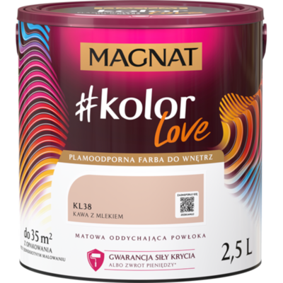Farba #Kolor Love KL38 kawa z mlekiem 2,5 l Magnat