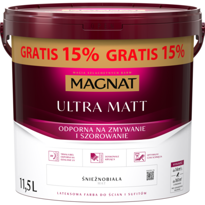 Farba MAGNAT Ultra Matt biały 11,5 l
