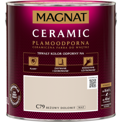 Farba ceramiczna beżowy dolomit C79 2,5 l Magnat