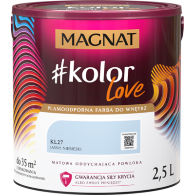 Farba #Kolor Love KL27 jasny niebieski 2,5 l Magnat