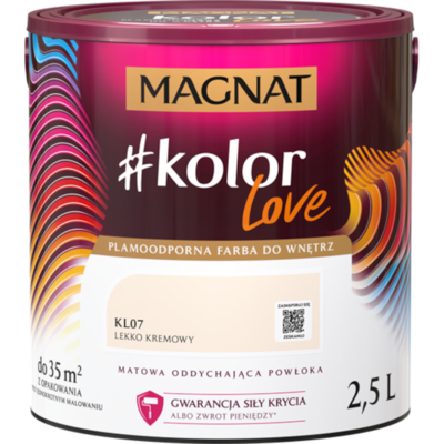 Farba #Kolor Love KL07 lekko kremowy 2,5 l Magnat