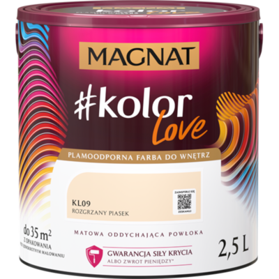 Farba #Kolor Love KL09 rozgrzany piasek 2,5 l Magnat