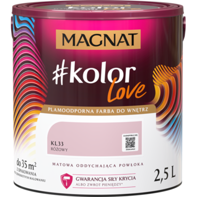 Farba #Kolor Love KL33 różowy 2,5 l Magnat