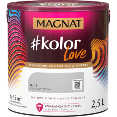 Farba #Kolor Love KL13 chłodny beton 2,5 l Magnat