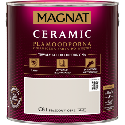 Farba ceramiczna piaskowy opal C81 2,5 l Magnat