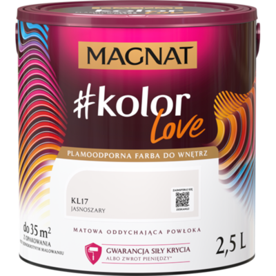 Farba #Kolor Love KL17 jasnoszary 2,5 l Magnat