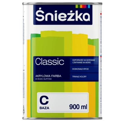 Farba akrylowa Classic Baza C 0,9 l