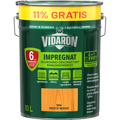 Impregnat ochronno-dekoracyjny powłokotwórczy orzech włoski V04 10 l