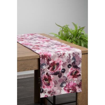 Podkładka dekoracyjna Velvet 35 x 140 cm pudrowy róż