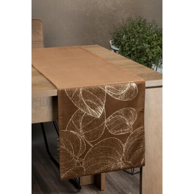 Bieżnik dekoracyjny Blink 35 x 180 cm brązowy