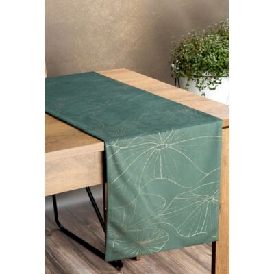 Bieżnik dekoracyjny Blink 35 x 140 cm ciemnomiętowy