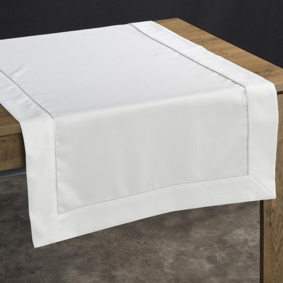 Bieżnik dekoracyjny Dorita 40 x 140 cm biały