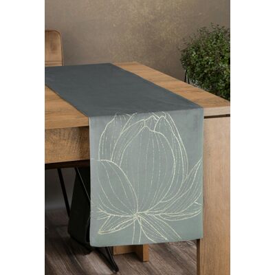 Bieżnik dekoracyjny Blink 12 35 x 180 cm srebrny