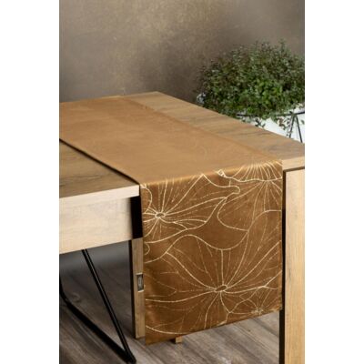 Bieżnik dekoracyjny Blink 35 x 140 cm brązowy