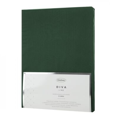 Prześcieradło DINA 220 x 200+30 cm butelkowy zielony