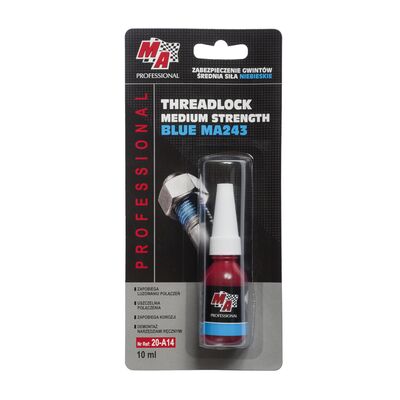 Środek do zabezpieczenia gwintów niebieski średni 10 ml MA PROFESSIONAL
