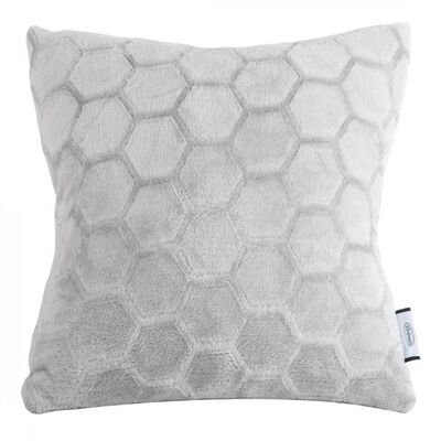Poszewka dekoracyjna Zoe 2, 40 x 40 cm srebrna