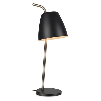 Lampa stołowa SPIN 40 W E27 czarno-srebrna