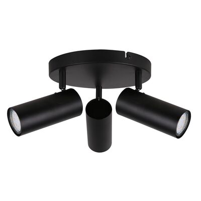 Lampa sufitowa COLLY czarny 3 x 15 W GU10 klosz czarny