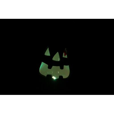 Figurka pomarańczowa dynia z LED 12,5 cm
