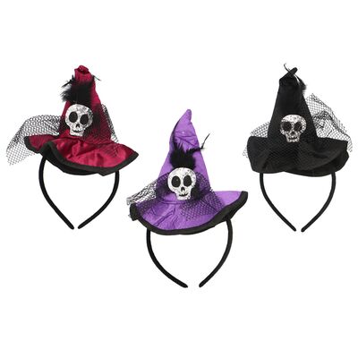 Opaska Halloween kapelusz czarownicy 28 cm