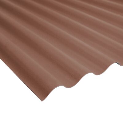 Płyta PVC 90 x 200/0,8 FALA 76/18 WBS brązowa