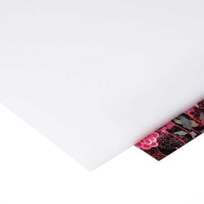 Szkło z polistyrenu 4 mm gładka mleczna 100 x 100 cm Robelit