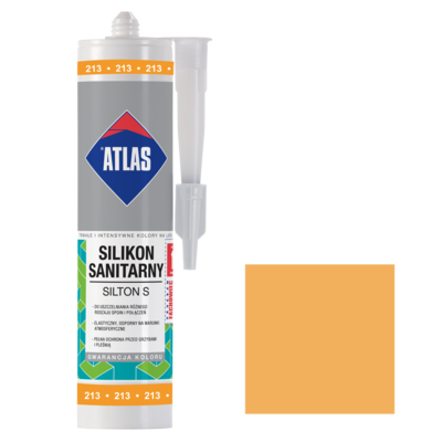 Silikon sanitarny SILTON S 213 mandarynkowy 280 ml Atlas