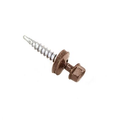 Wkręt farmerski brąz RAL 8017 4,8 x 35 ANDPOL