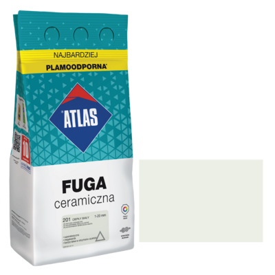 Fuga ceramiczna 201 ciepły biały alubag 5 kg ATLAS
