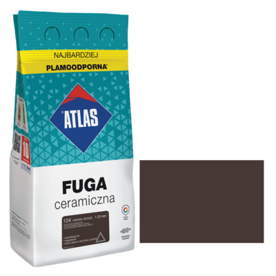 Fuga ceramiczna 124 ciemne wenge alubag 5 kg ATLAS