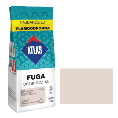 Fuga ceramiczna 205 kremowy alubag 2 kg ATLAS