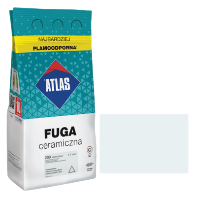 Fuga ceramiczna 200 zimny biały alubag 5 kg ATLAS