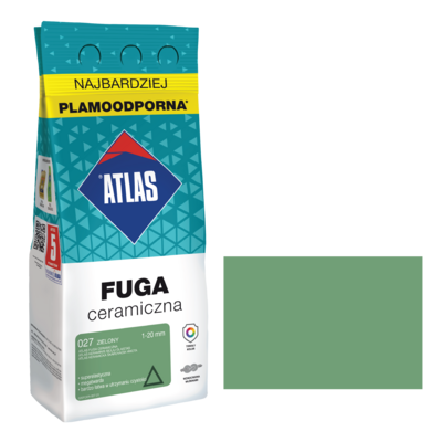 Fuga ceramiczna 027 zielony alubag 2 kg ATLAS