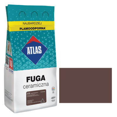 Fuga ceramiczna 209 kasztanowy alubag 5 kg ATLAS