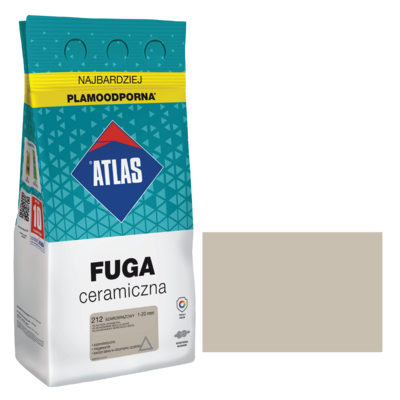 Fuga ceramiczna 212 szarobrązowy alubag 5 kg ATLAS