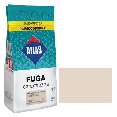 Fuga ceramiczna 018 beż pastelowy alubag 5 kg ATLAS