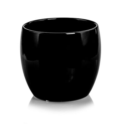 Wazon kula 23 cm czarny