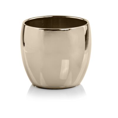 Wazon kula 17 cm złoty