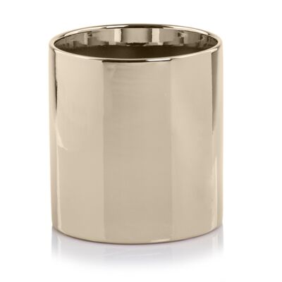 Wazon walec 16 cm złoty