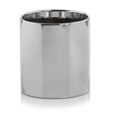 Wazon walec 20 cm srebrny