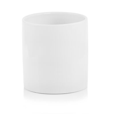Wazon walec 20 cm biały