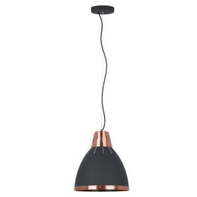 Lampa wisząca Merton 60 W E27 grafitowo-miedziany